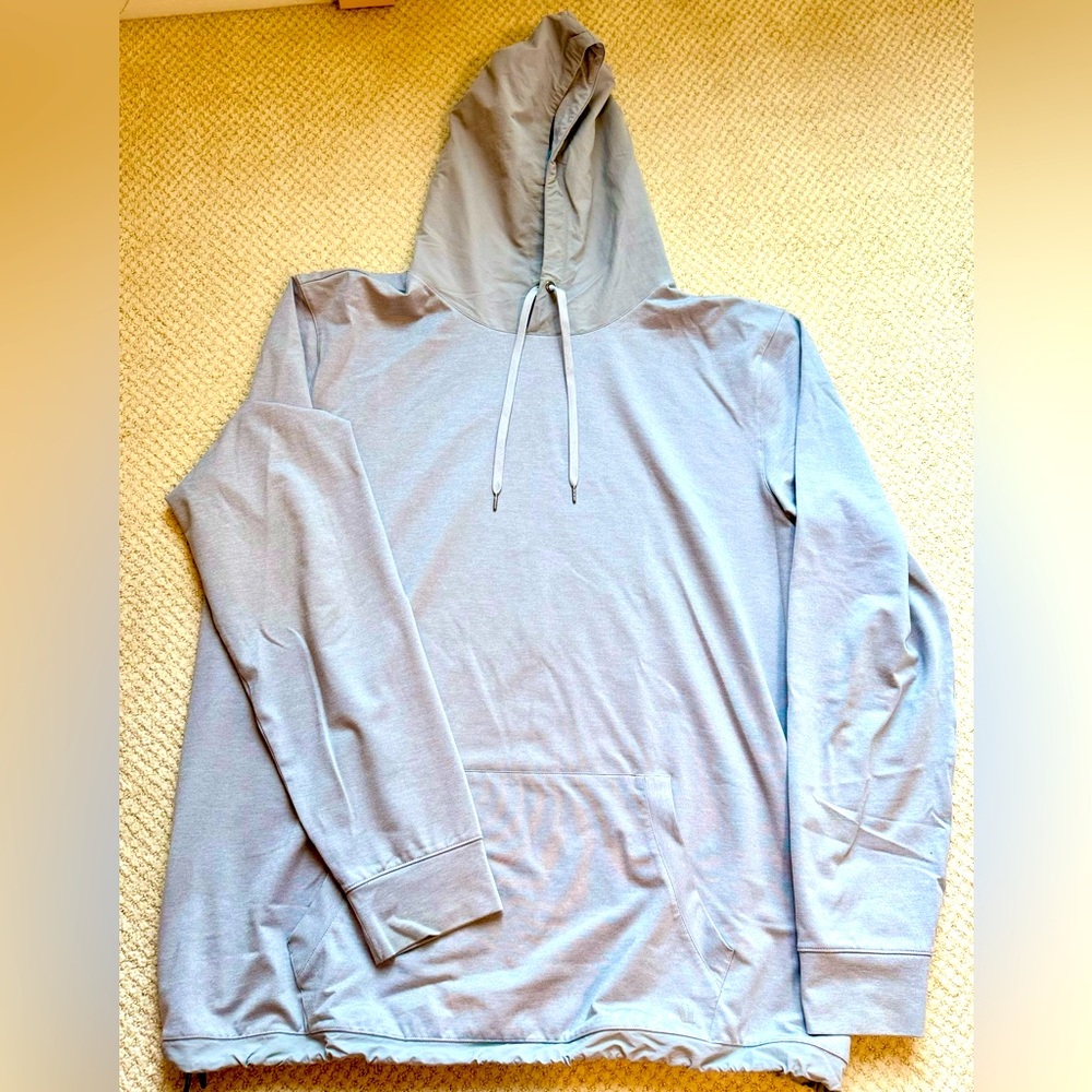 Vuori Sunday Elementary Hoodie- platinum Heather- worn once